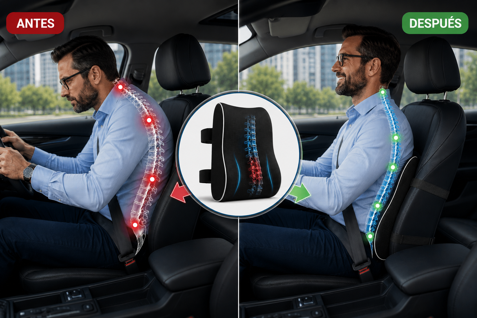 ProDrive Lumbar Support Cushion – Back Pain Relief for Car & Office