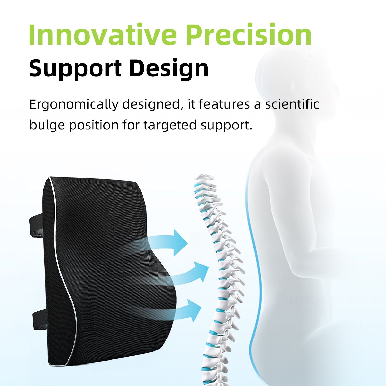 ProDrive Lumbar Support Cushion – Back Pain Relief for Car & Office
