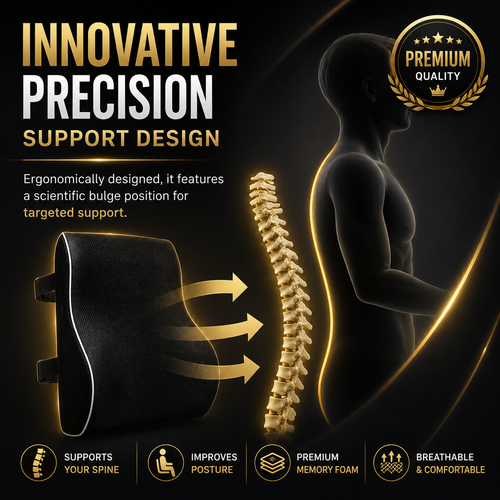 ProDrive Lumbar Support Cushion – Back Pain Relief for Car & Office