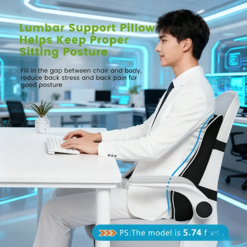 ProDrive Lumbar Support Cushion – Back Pain Relief for Car & Office
